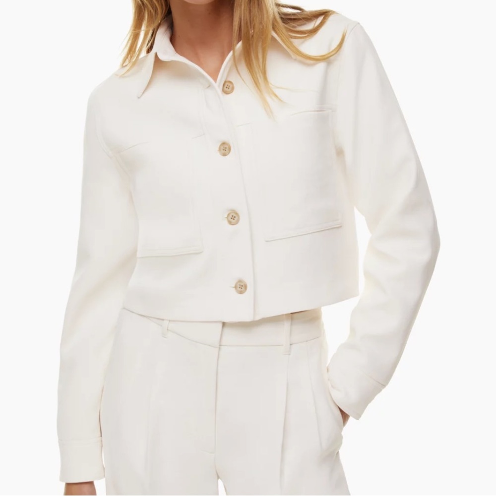 Aritzia color light birch Little Cropped Jacket